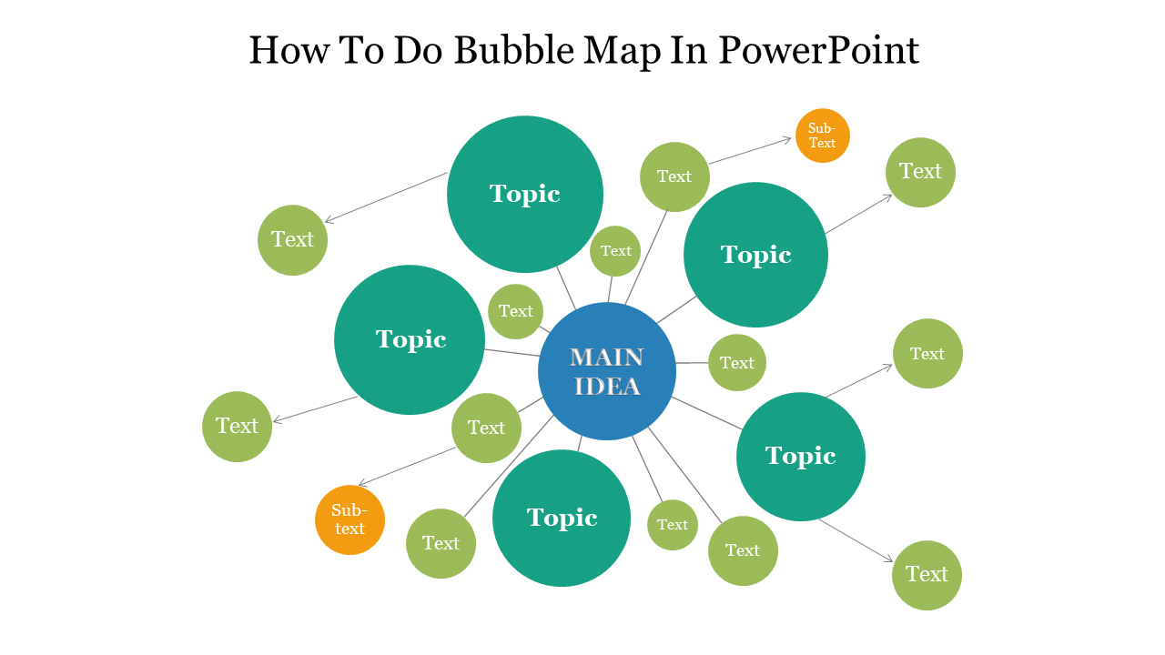 How To Do Bubble Map In PowerPoint